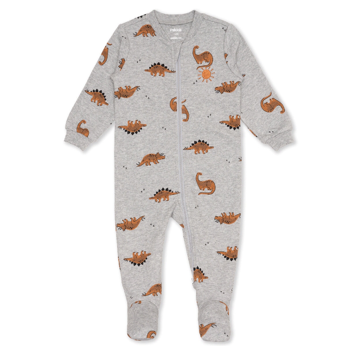 Pekkle Mameluco 2 piezas para Bebés Gris 6 Meses
