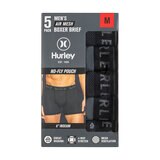 Hurley Bóxers para Caballero 5 piezas Negro Grande