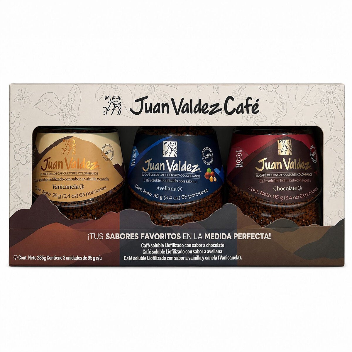Juan Valdez Café Soluble 3 pzs de 95 g