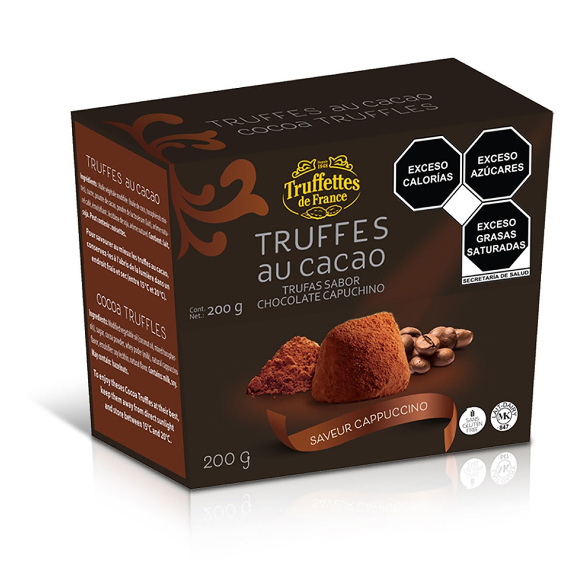 Truffettes de France Trufas Sabor Chocolate Capuchino 4 pzas de 200 g