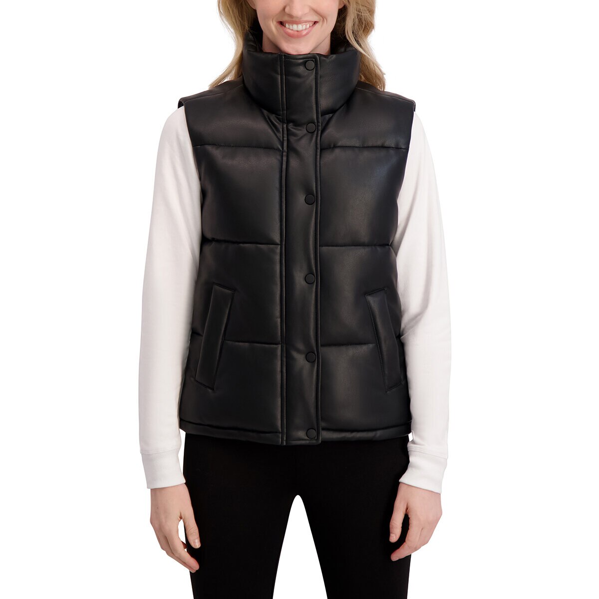 Marc New York Chaleco para Dama Negro Mediana