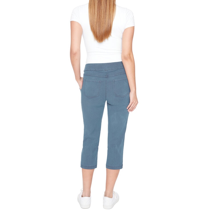 S.C. & CO Pantalones Capri para Dama Azul Chica S.C. & CO Pantalones Capri para Dama Azul Chica