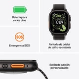 Apple Watch Ultra 3 (GPS + Cellular) Caja de Titanio Negro 49mm con Correa Milanese Loop M