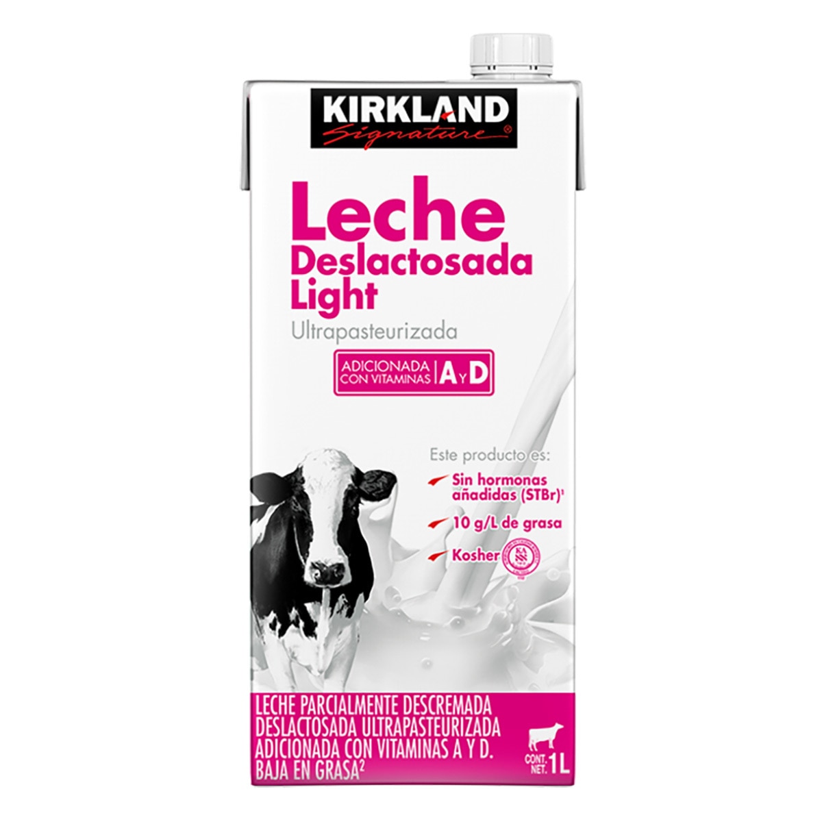 Kirkland Signature leche deslactosada light 12 de 1L
