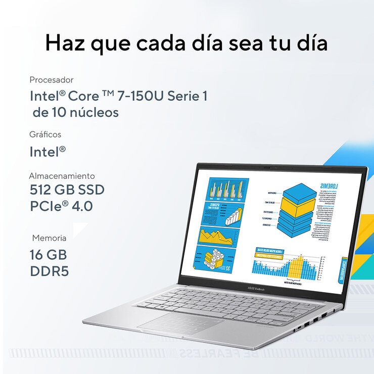 ASUS Vivobook 14 14" Full HD Intel Core 7 16GB 512GB SSD