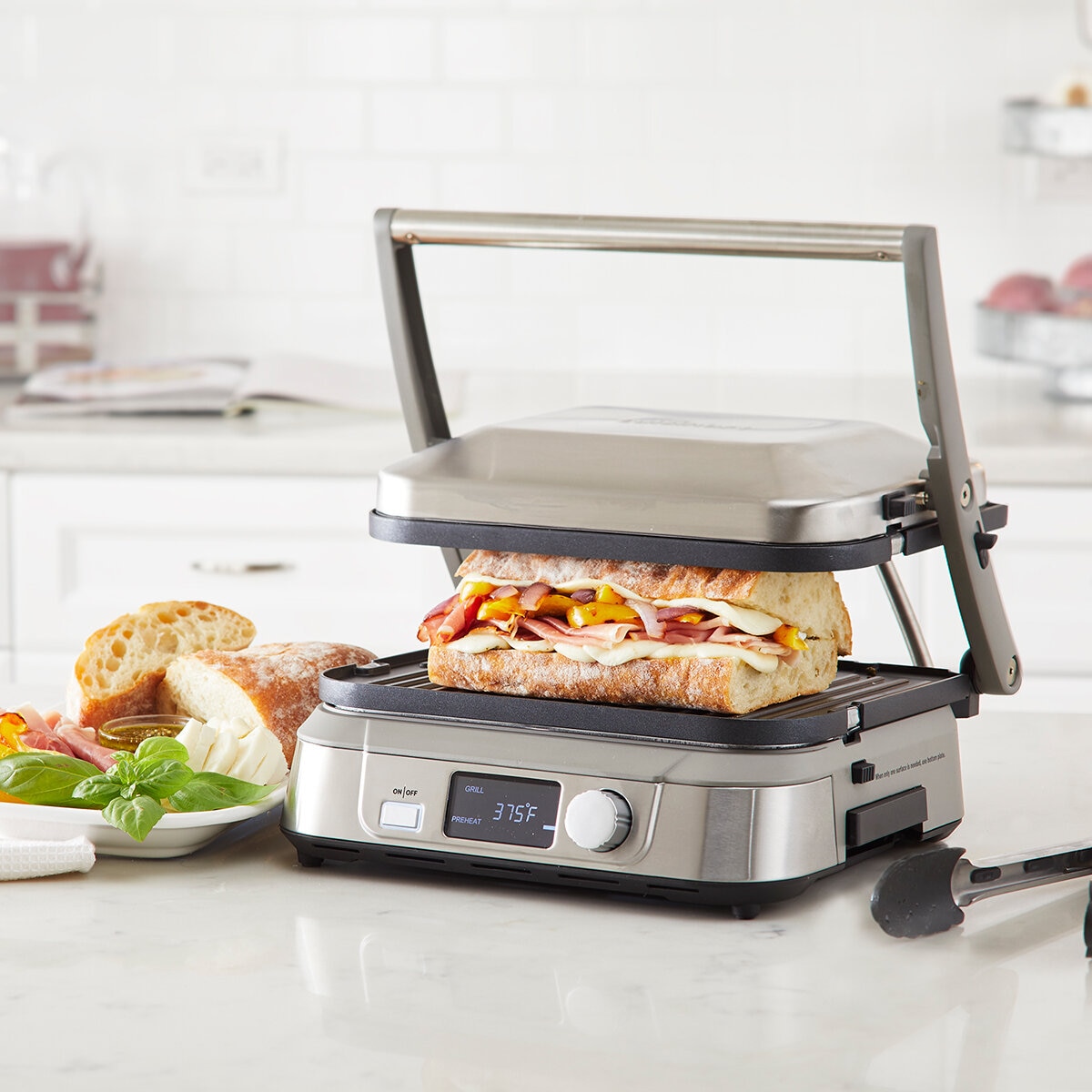 Cuisinart, Parilla y Plancha Eléctrica, 5 en 1