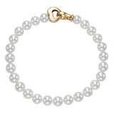 Pulsera de Perlas Cultivadas 6.5-7.0mm, Oro Amarillo de 14k