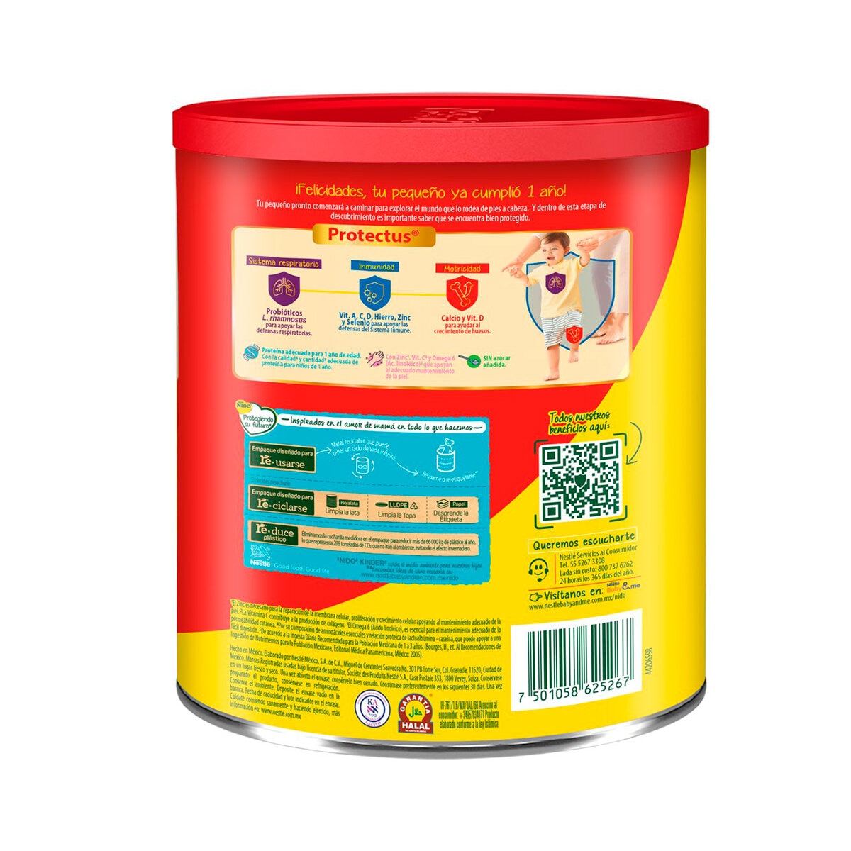 Nido Kinder, Leche en Polvo 2.5 kg