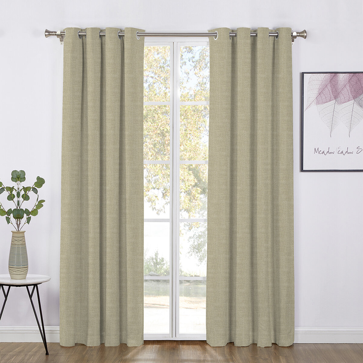 SUN + BLK Cortinas con Bloqueo Total de Luz 132 cm x 213 cm Varios Colores