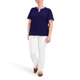 Jones NY Signature Blusa para Dama Azul EE Grande