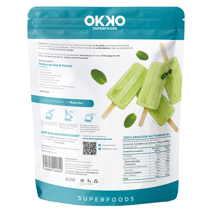 Okko Matcha Té Verde 454 g
