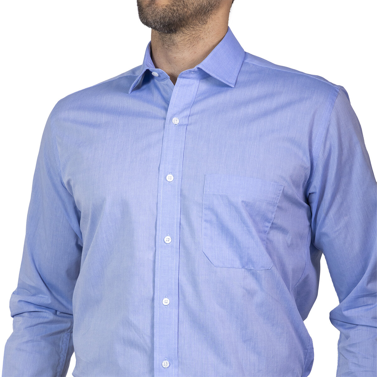 Nautica Camisa para Caballero Azul Cuello 18.5 Manga 32/33