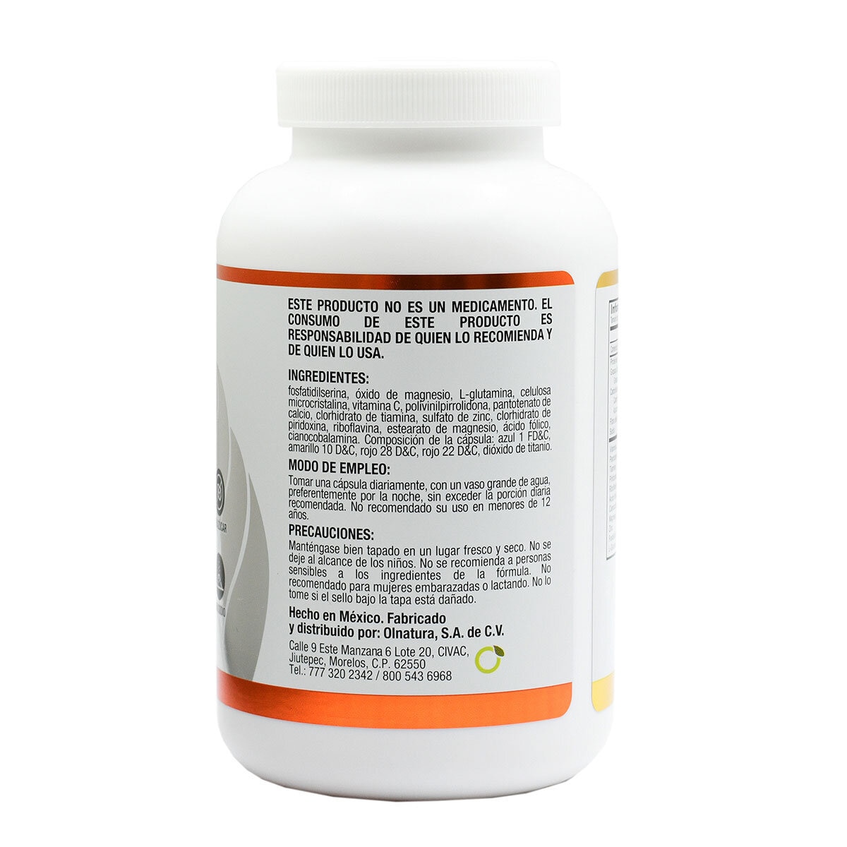 JustOlFocus Glutamina Fosfatidilserina 7 Vitaminas Zinc + Magnesio 90 Cápsulas