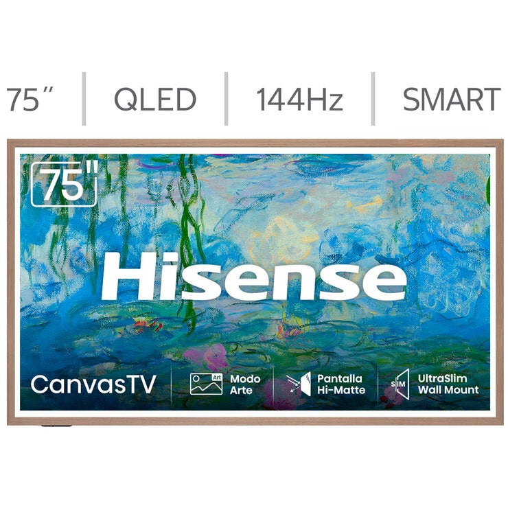 Hisense Pantalla 75" Hi-QLED 4K Canvas Google TV Hisense Pantalla 75" Hi-QLED 4K Canvas Google TV