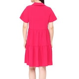 Tahari Vestido para Dama Rosa Grande