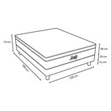 Sealy, Embody Soft Red, Colchón y Box Queen Size