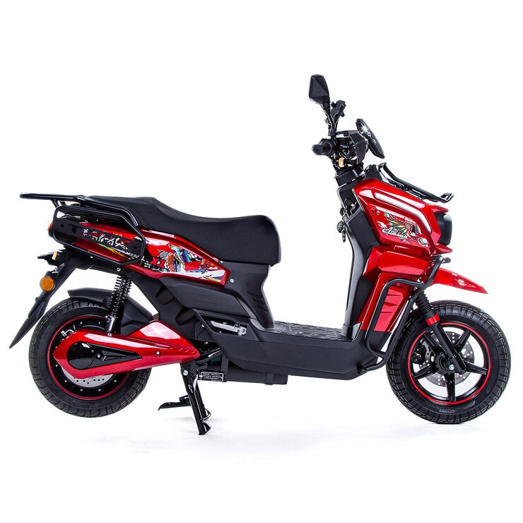 OMO Motocicleta Eléctrica Athena X1 Pro Roja