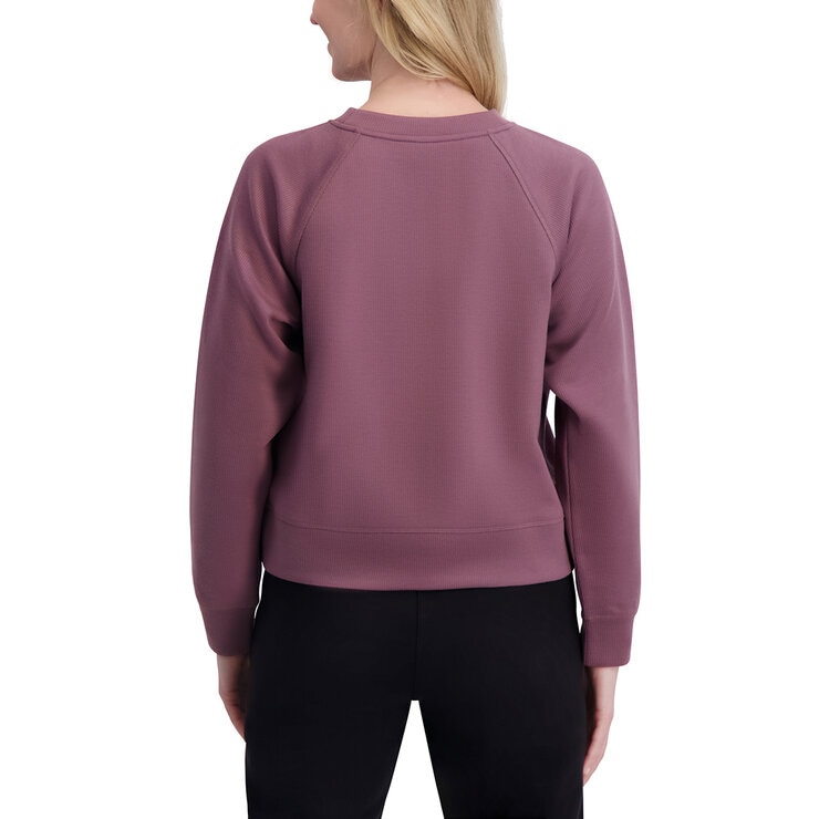 DKNY Sport Sudadera para Dama Morado Mediana
