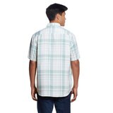 Weatherproof Camisa para Caballero Varias Tallas Verde con Blanco