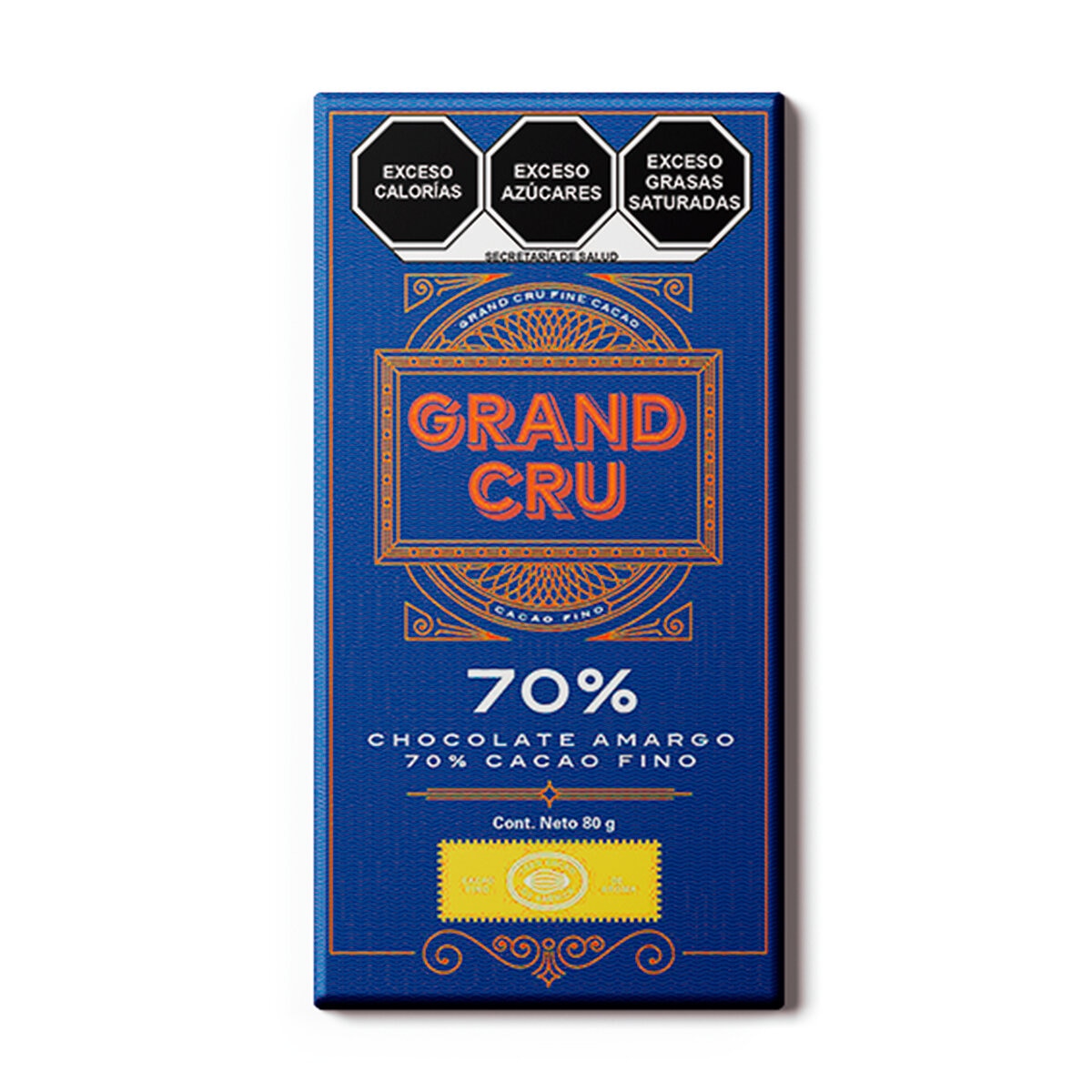 GrandCru Surtido de Barras de Chocolate Cacao Fino de Aroma 3 pzas de 80 g