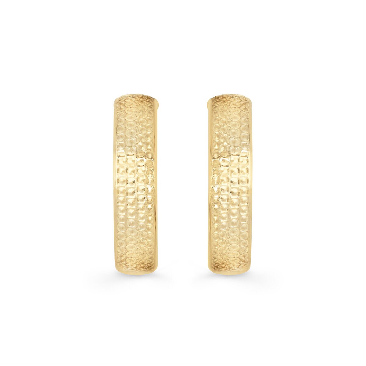 Aretes 'C', Oro Amarillo 14K Aretes 'C', Oro Amarillo 14K