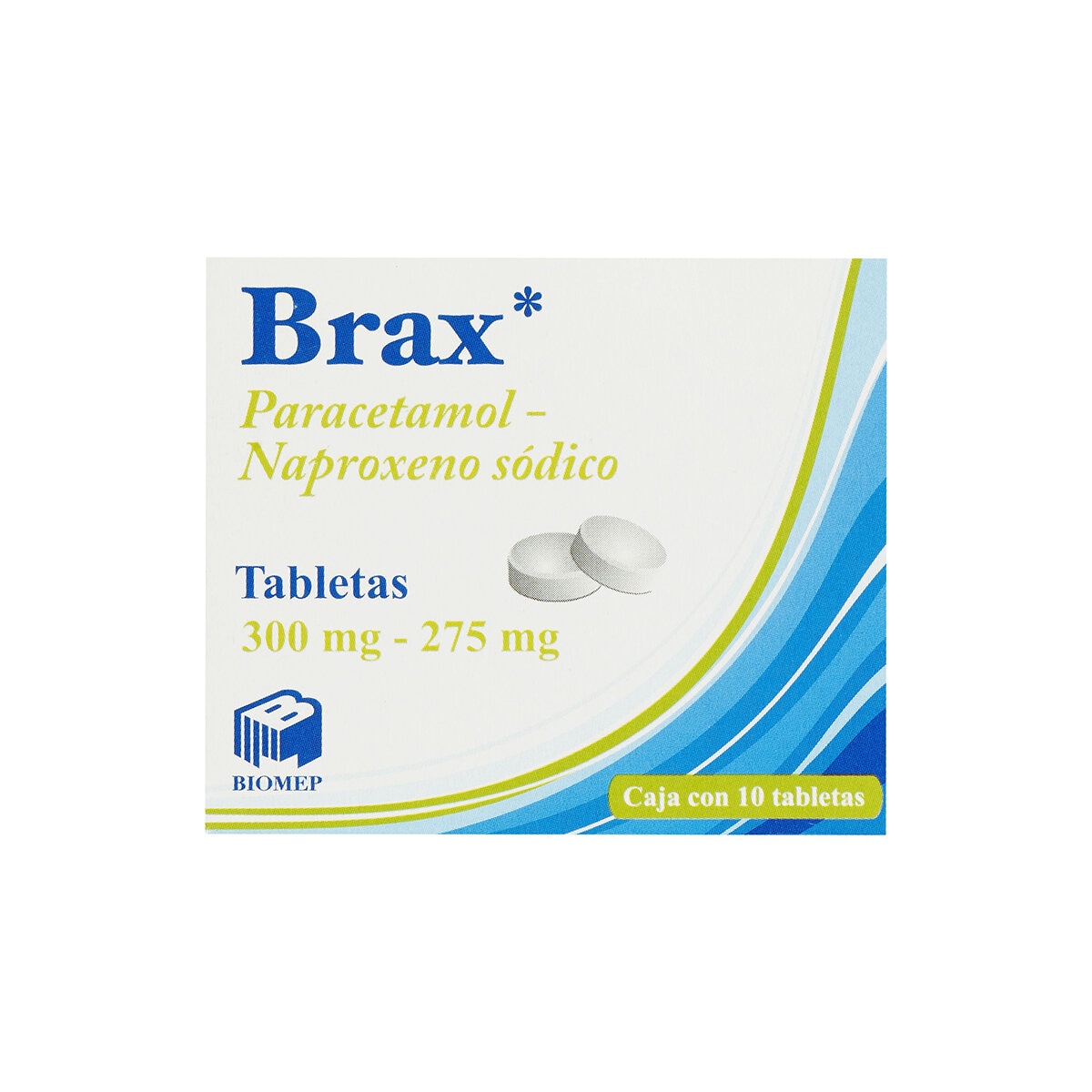 Naproxeno/Paracetamol 275/300 mg 10 Tabletas Naproxeno/Paracetamol 275/300 mg 10 Tabletas