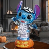 Disney Linterna Giratoria de Halloween con Luces LED, Stitch