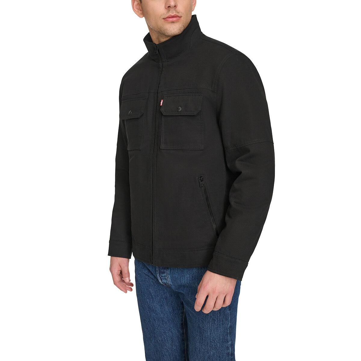 Levi's Chamarra para Caballero Negro Chica