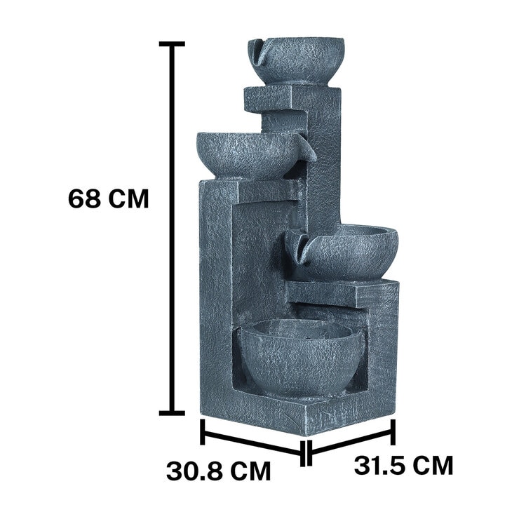 Green Market, Fuente de Agua con Cuencos de Resina