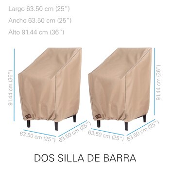 Seasons Sentry funda para silla alta de bar 2 piezas