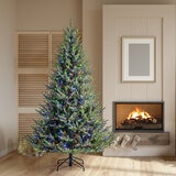 Árbol de Navidad Artificial 2.28m Pre-Iluminado con 1,400 Luces Radiant Micro LED