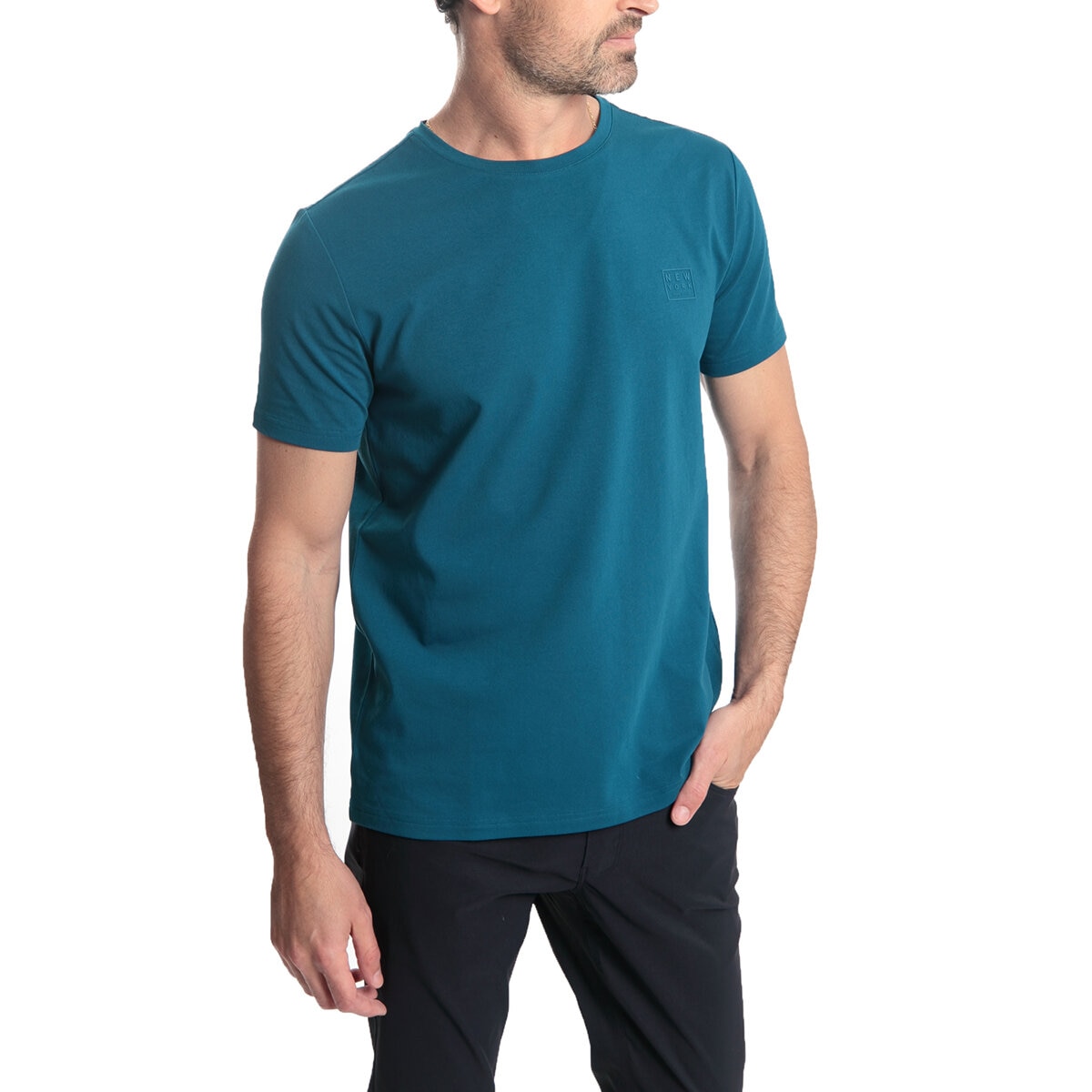 Kenneth Cole Playera para Caballero Grande Azul