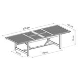 Midtown Concept, Leyland Mesa de Comedor Extensible para Exterior