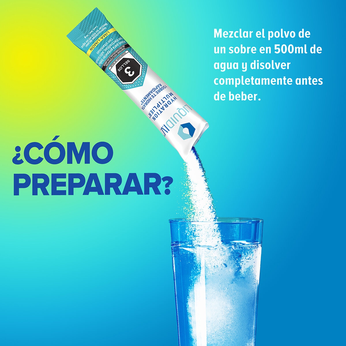 Liquid I.V. Electrolitos en Polvo sabor Lima-Limón 30 pzas de 16 gr