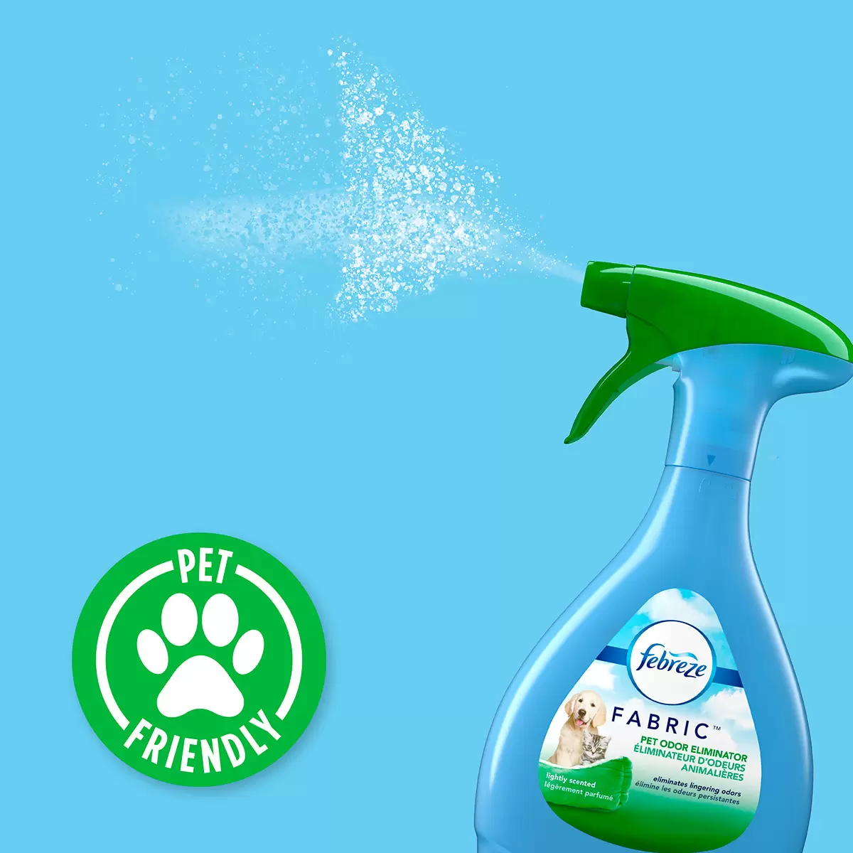 Febreze Aromatizante para Telas y Eliminador de Olores para Mascotas 2 de 800 ml