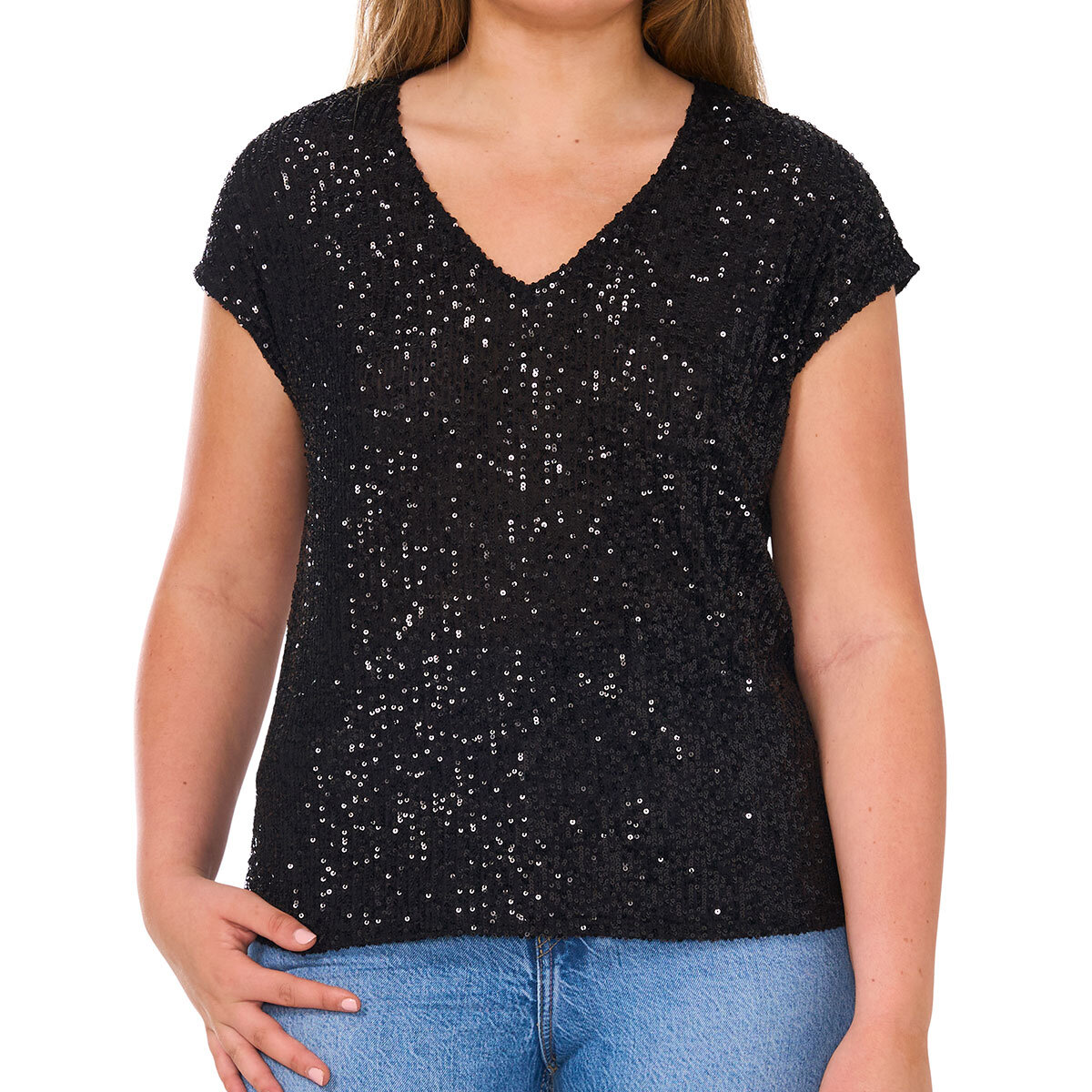 Vince Camuto Blusa para Dama Negro Mediana
