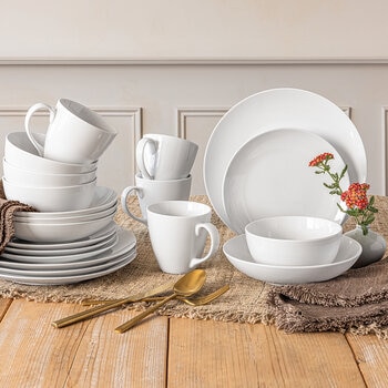 Over & Back Juego de Vajilla de Porcelana 20 Piezas Over & Back Juego de Vajilla de Porcelana 20 Piezas