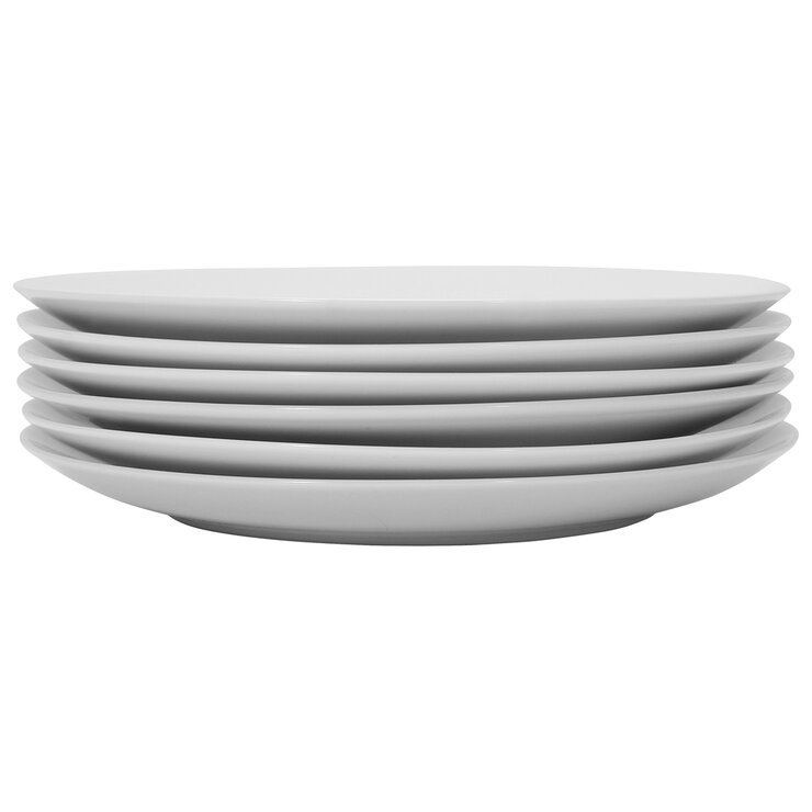 Crown Baccara Juego de 6 Platos de Porcelana