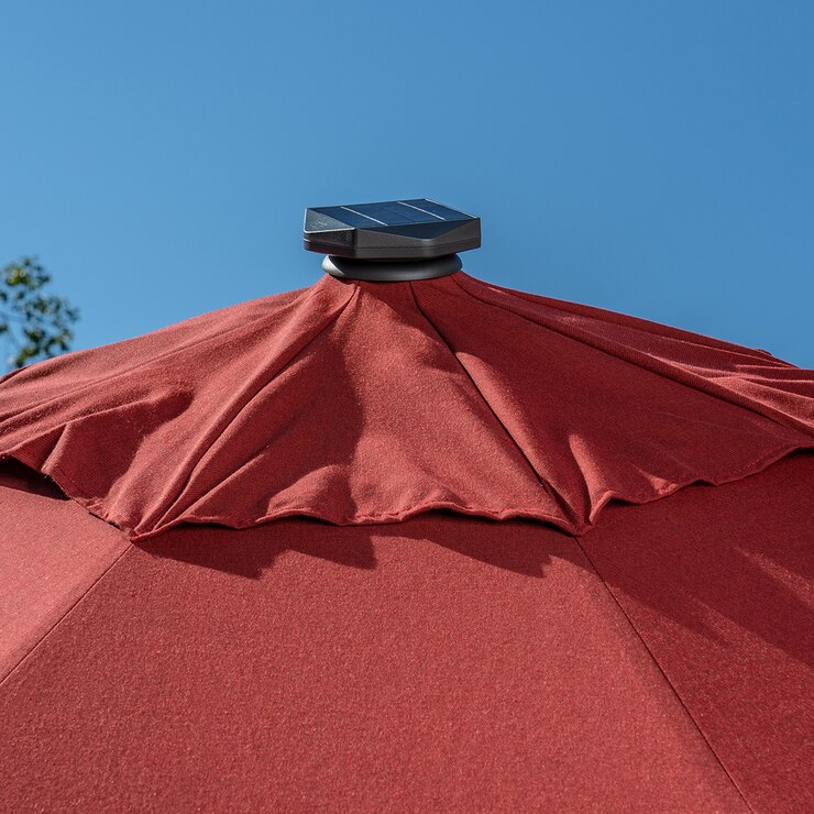 Sunvilla, Sombrilla de 3m con Luz LED para Patio, Rojo | Costco México