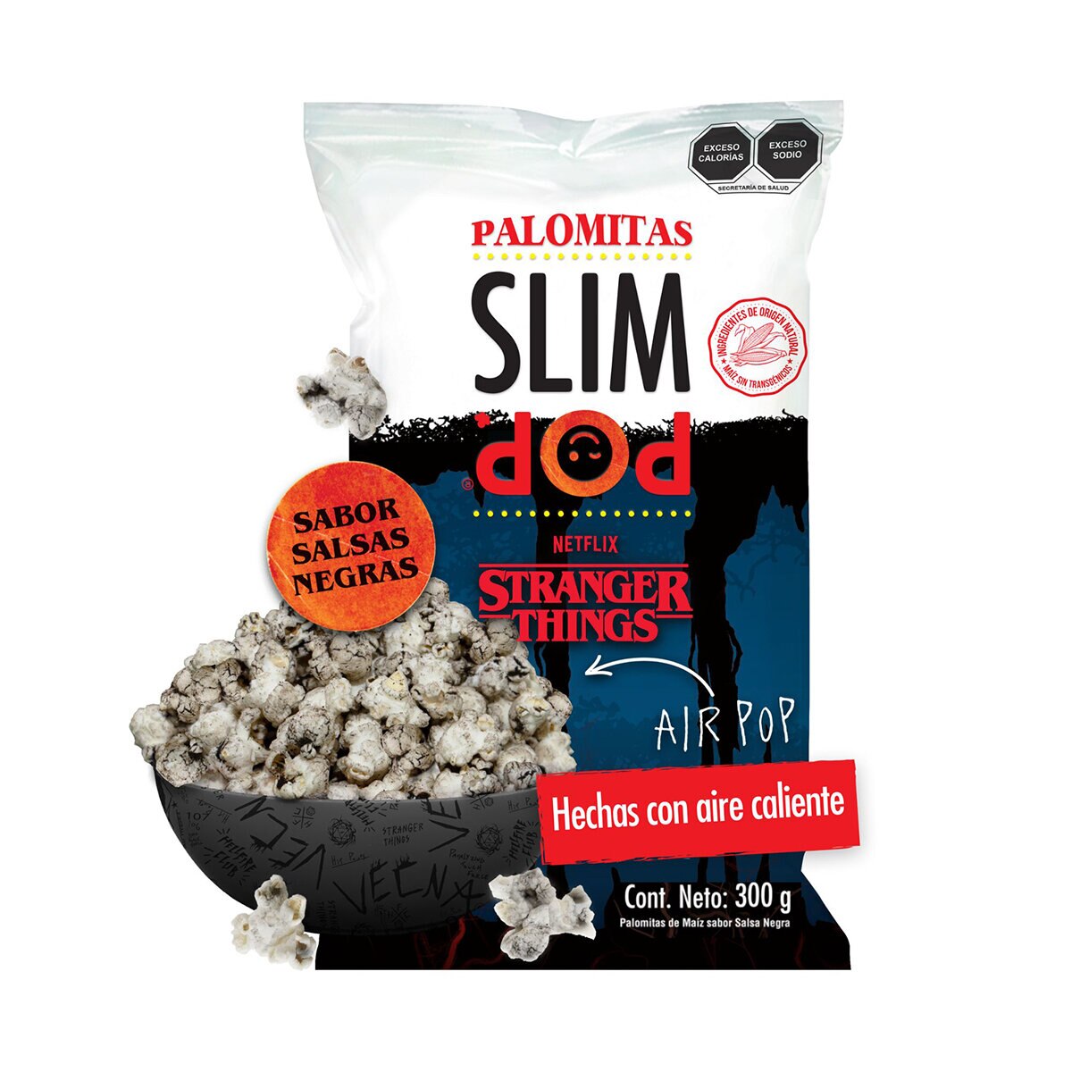 Slim Pop Palomitas de Maíz Sabor Salsas Negras 300 g