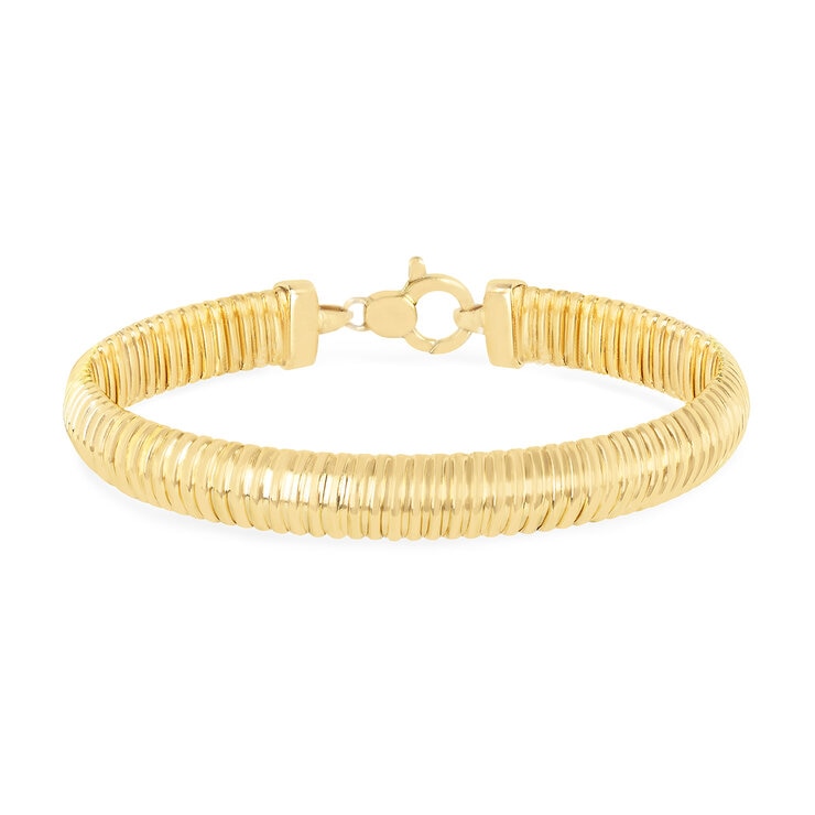 Pulsera Tubogas, Oro Amarillo 14K, 19.05cm Pulsera Tubogas, Oro Amarillo 14K, 19.05cm