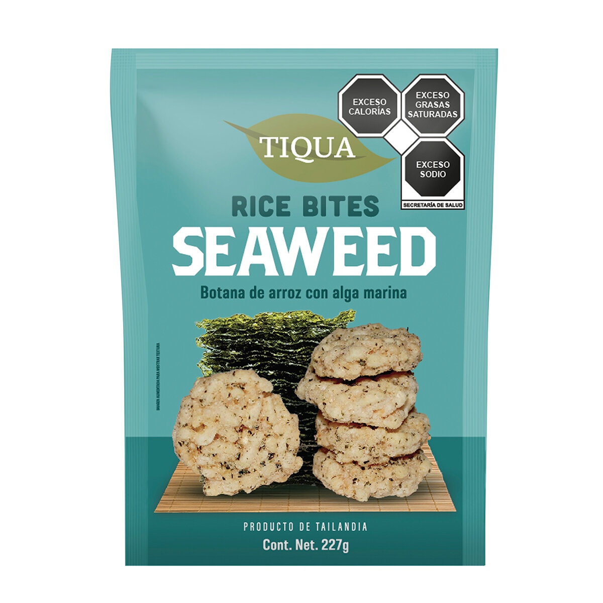 Tiqua Botanas de Arroz con Alga Marina 227 g