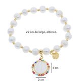 Mayfer, Pulsera con Dije Virgen, para Dama