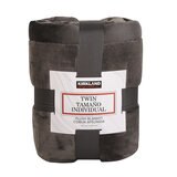 Kirkland Signature,Cobija, Tamaño Individual, Gris
