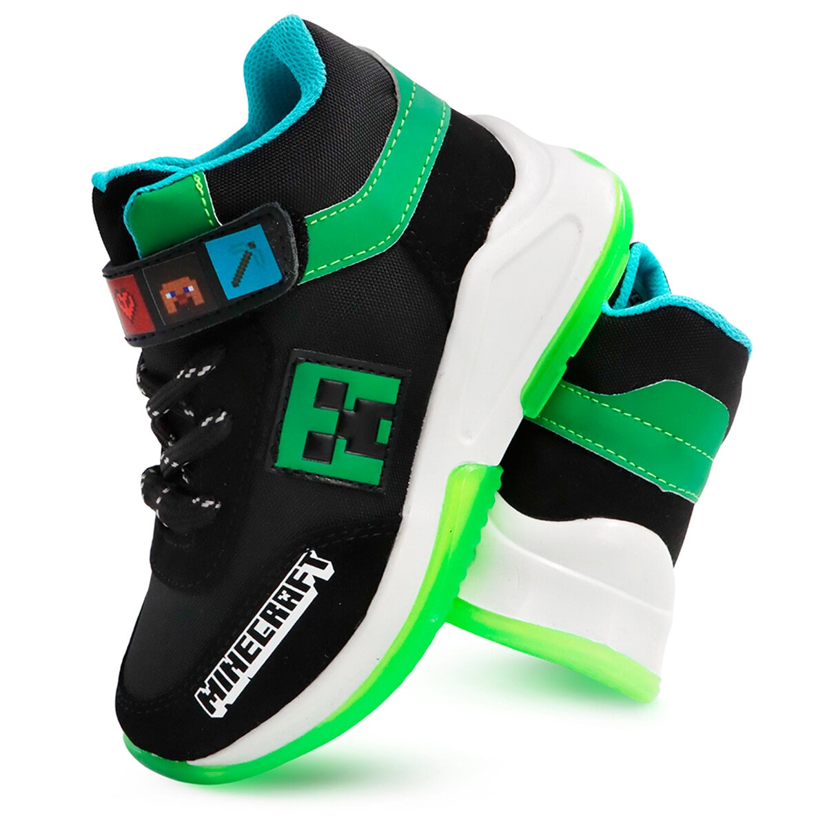 Minecraft, Tenis Tipo Media Bota para Niño, Varias Tallas