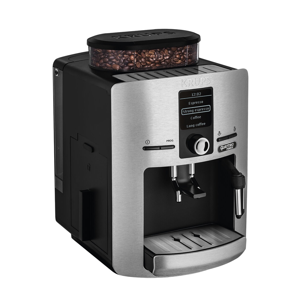 Krups, Máquina De Espresso Súper Automática Plata con Sistema Quattro Force