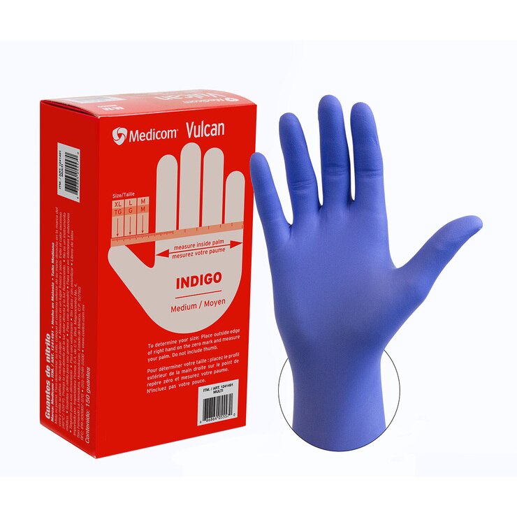 Vulcan Guantes de Nitrilo Talla Mediana 150 piezas Vulcan Guantes de Nitrilo Talla Mediana 150 piezas