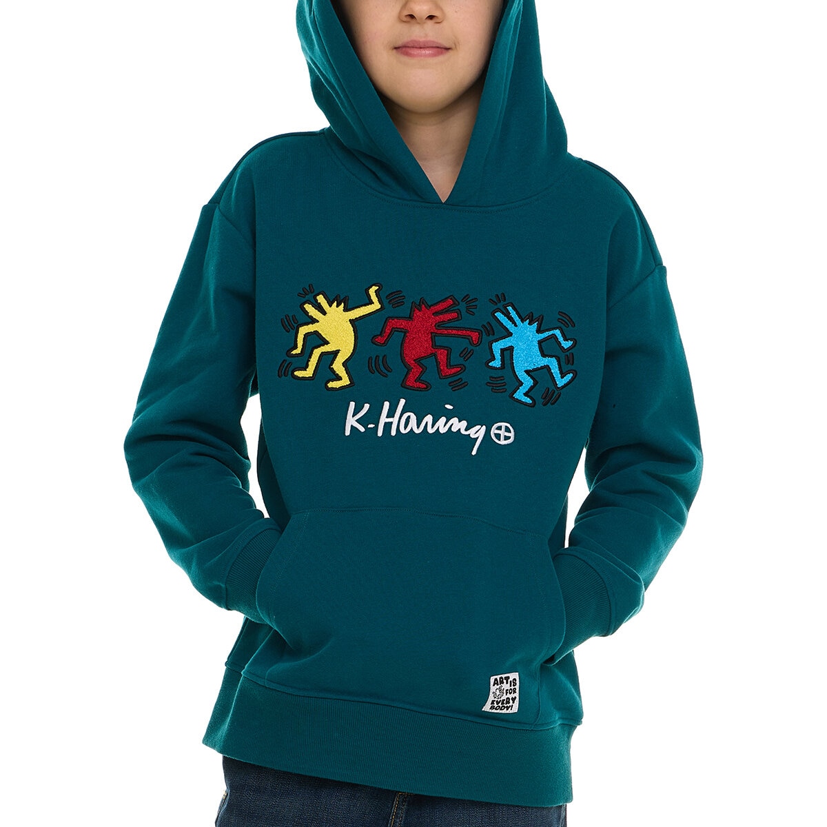 Keith Haring Sudadera para Niños y Niñas Verde 14 / 16 Años