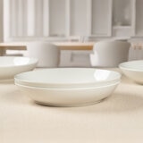 Crown Baccara Juego de 6 Platos Hondos de Porcelana