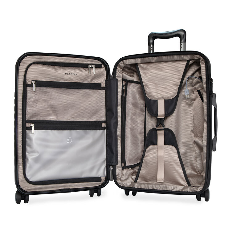 Ricardo Beverly Hills Maleta Carry On Eco Pet Burgundy
